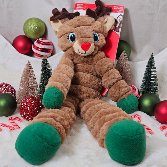 KONG Shakers Crumples Reindeer - Plush Dog Toy