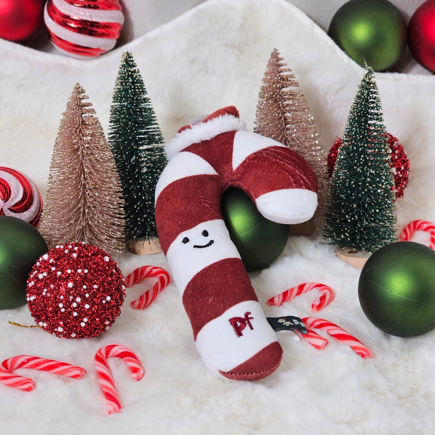 Candy Cane - Plush Dog Toy