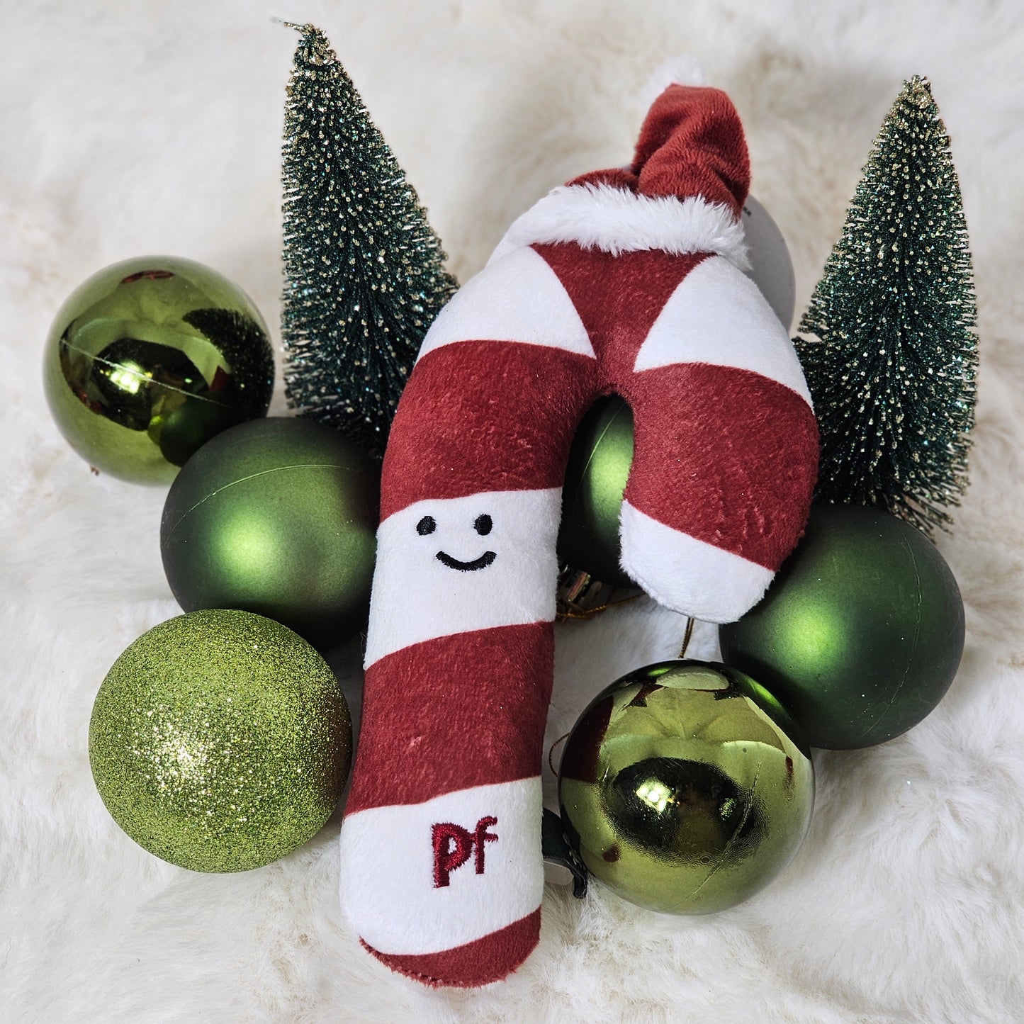 Candy Cane - Plush Dog Toy