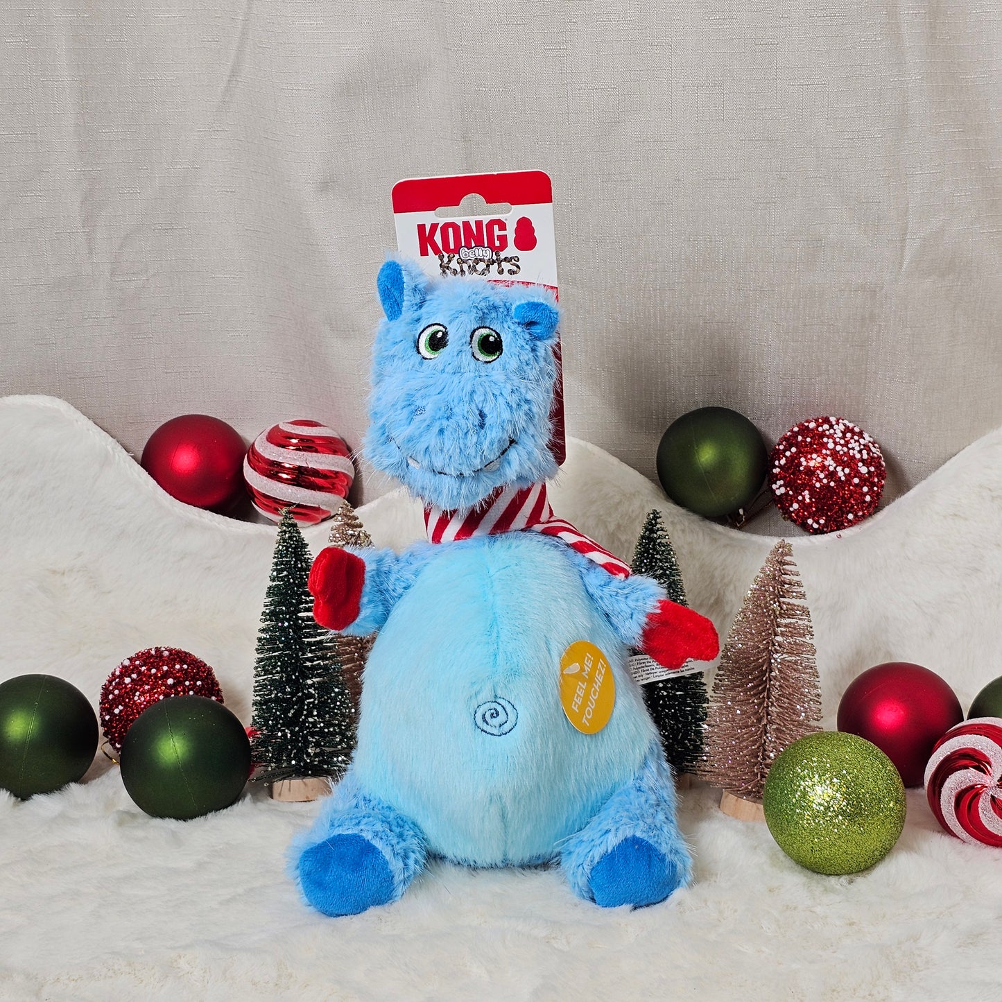 KONG Knots Belly Hippo - Plush Dog Toy