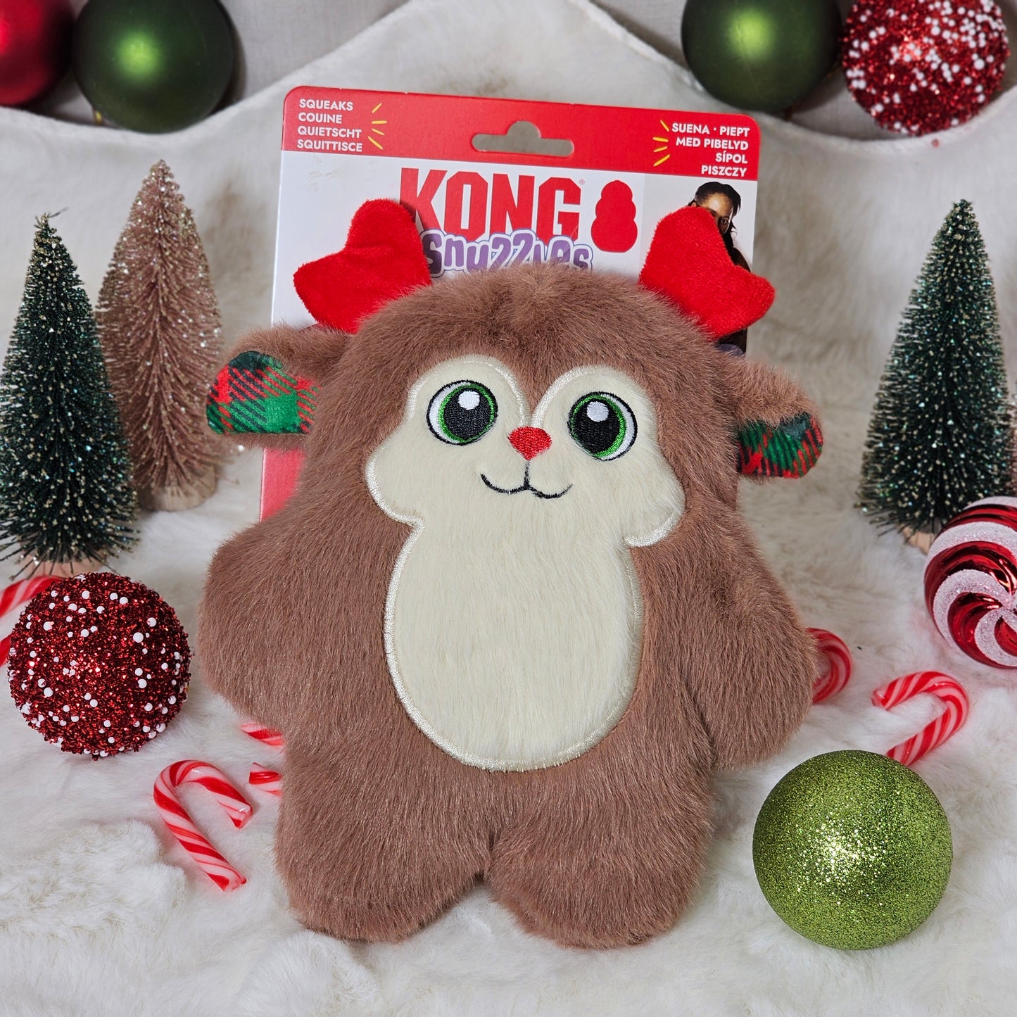 KONG Snuzzles Reindeer - Plush Dog Toy