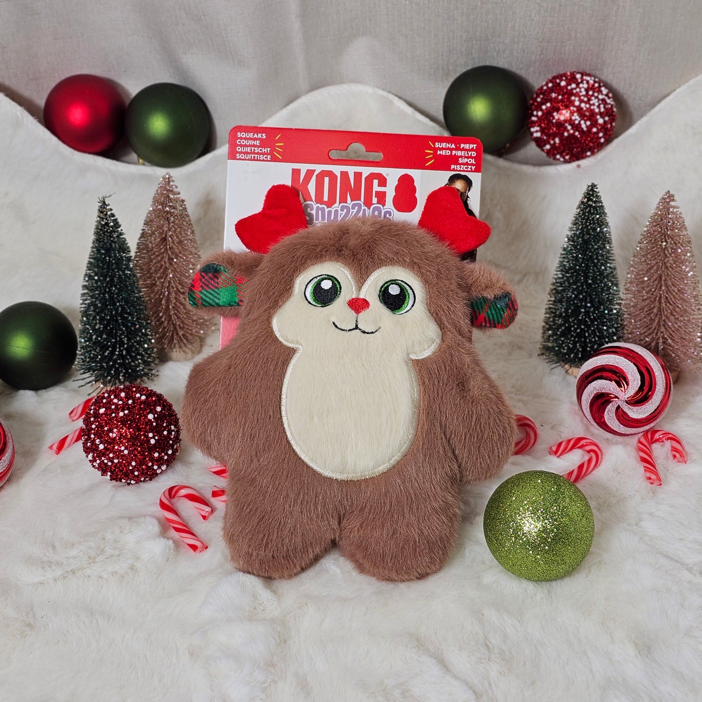 KONG Snuzzles Reindeer - Plush Dog Toy