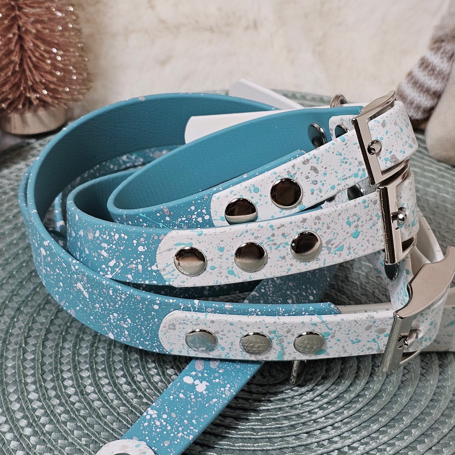 Nordic Sparkle - Biothane Splatter Dog Collar