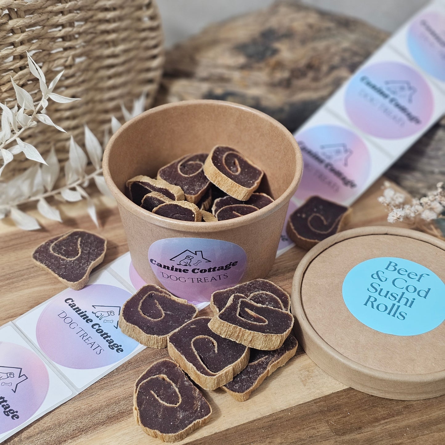 Beef and Cod Sushi Rolls