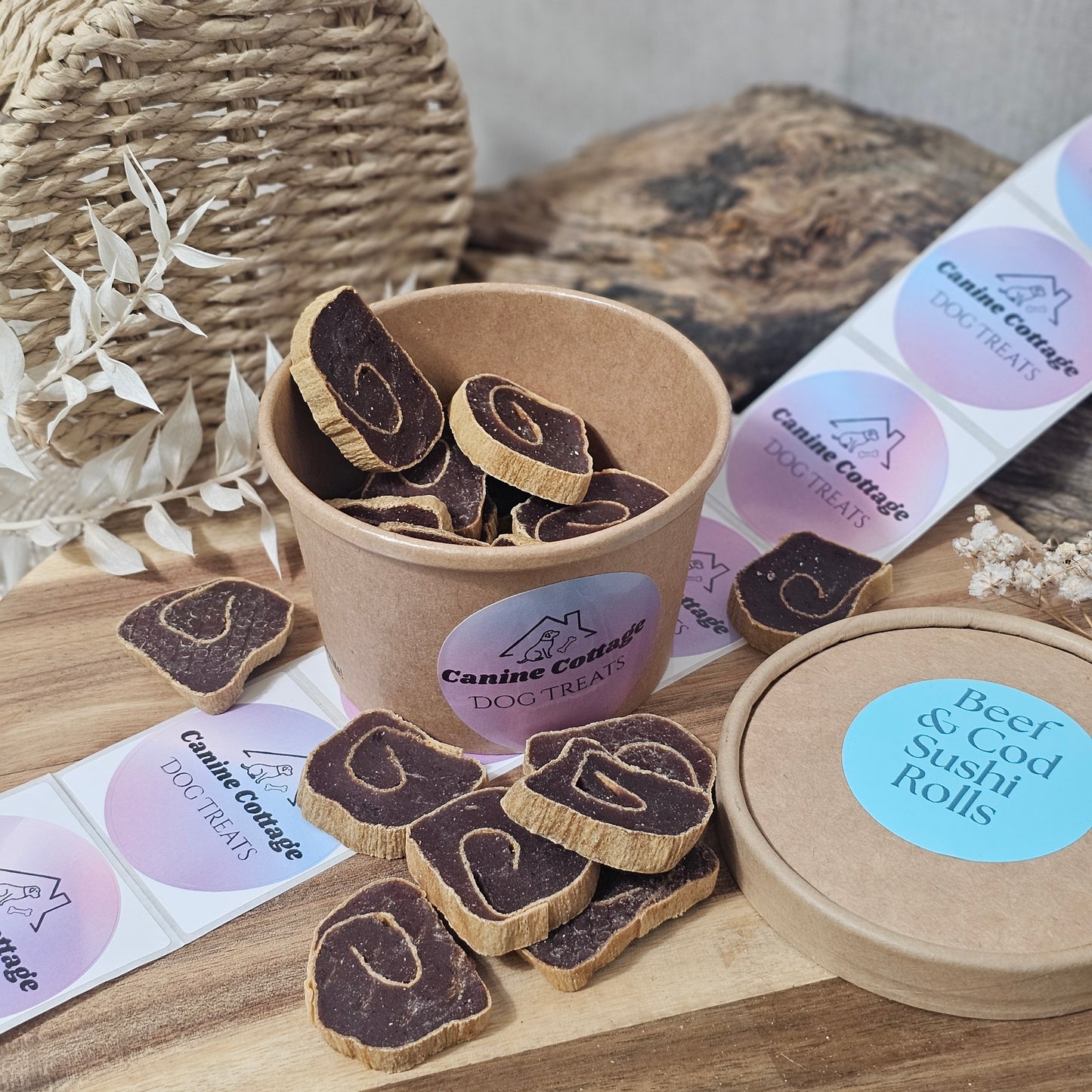 Beef and Cod Sushi Rolls