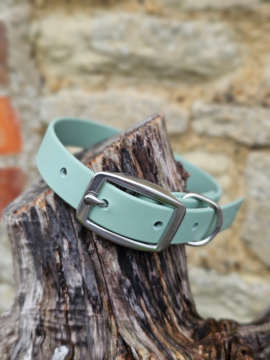 Sage - Everlast Waterproof BioThane© Dog Collar