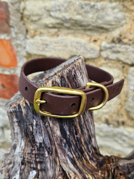 Dark Brown - Everlast Waterproof BioThane© Dog Collar