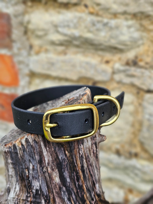 White - Everlast Waterproof BioThane© Dog Collar