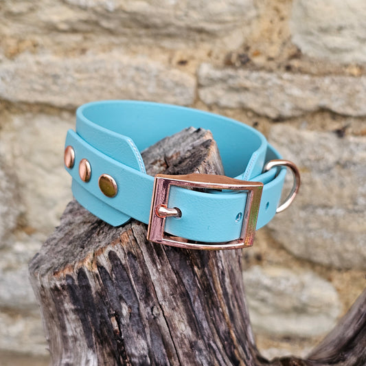 Duckegg - Waterproof BioThane® Sighthound Collar / wide-fit Dog Collar