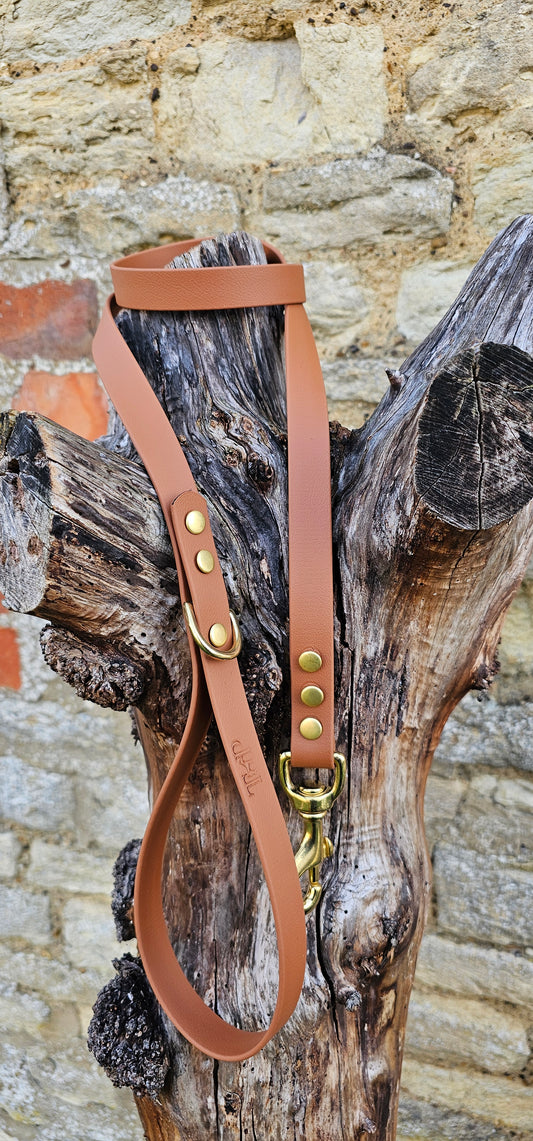 Tan - Everlast Waterproof BioThane© Dog Lead