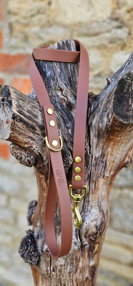Brown - Everlast Waterproof BioThane© Dog Lead