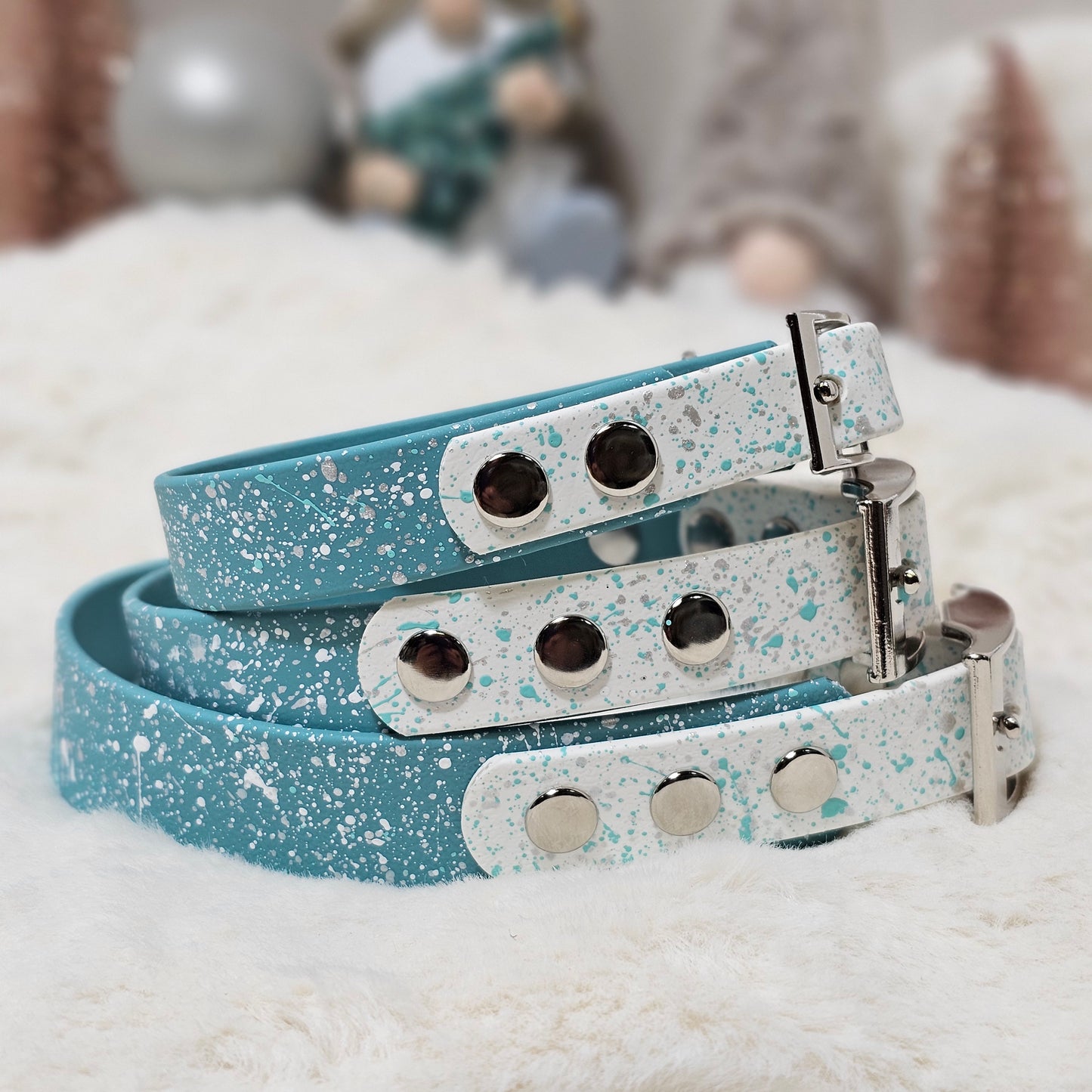 Nordic Sparkle - Biothane Splatter Dog Collar
