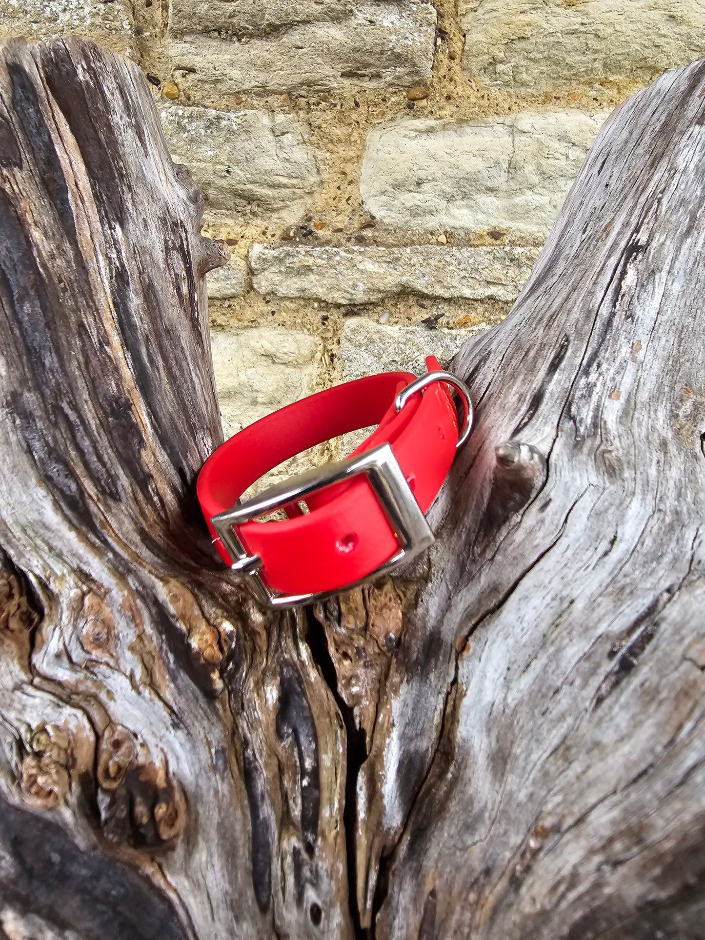 Red - Waterproof BioThane© Dinky Dog Collar