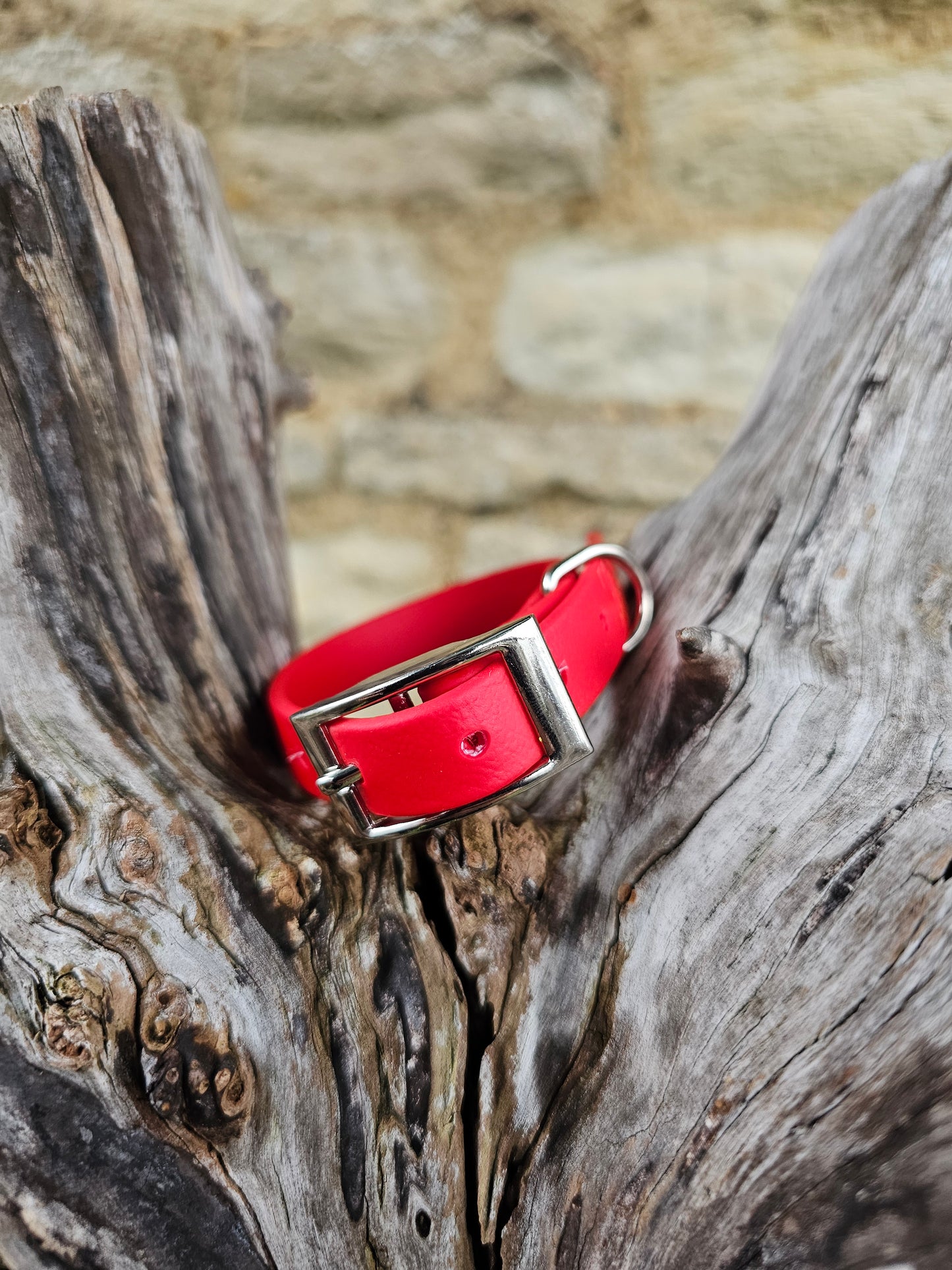 Red - Waterproof BioThane© Dinky Dog Collar