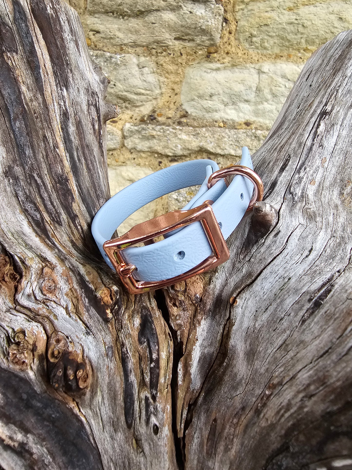 Baby Blue - Waterproof BioThane© Dinky Dog Collar