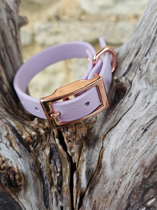 Lilac - Waterproof BioThane© Dinky Dog Collar