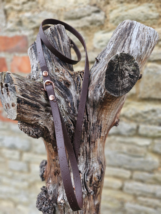 Dark Brown - Waterproof BioThane© Dinky Dog Lead