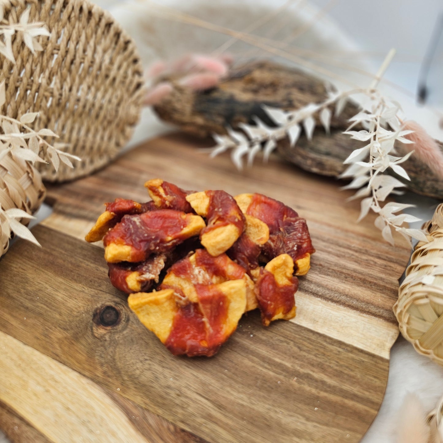 Apple wrapped in Chicken