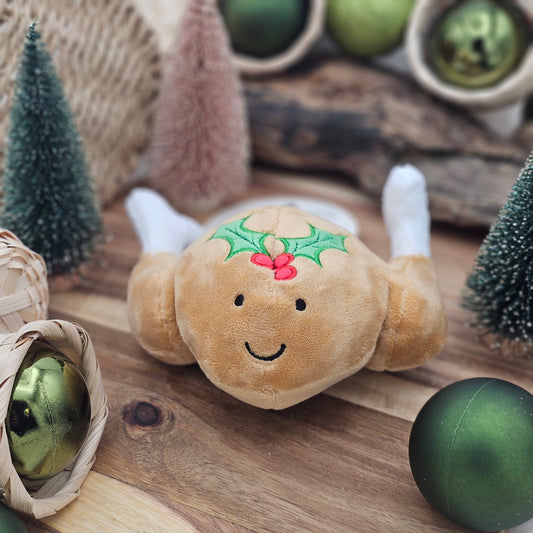 Turkey Plush Dog Toy