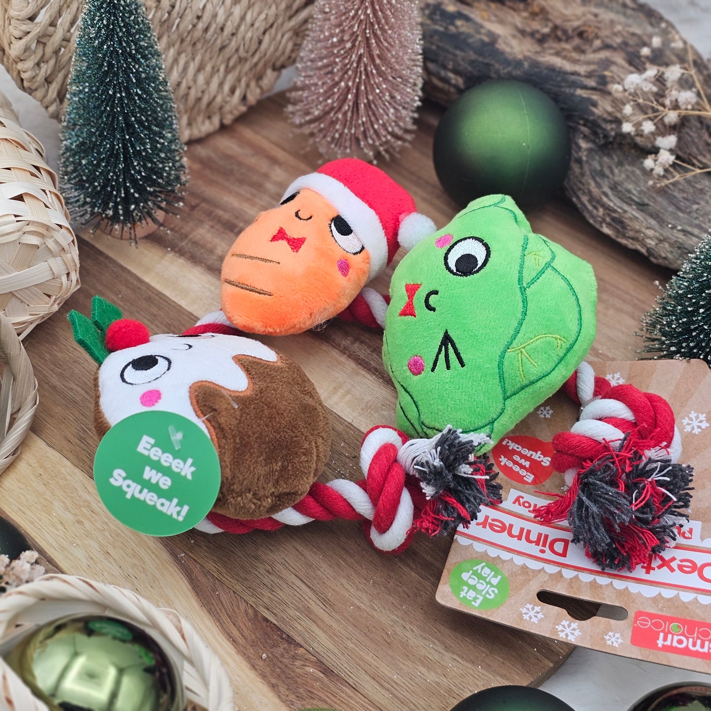 Christmas Dinner Rope Dog Toy