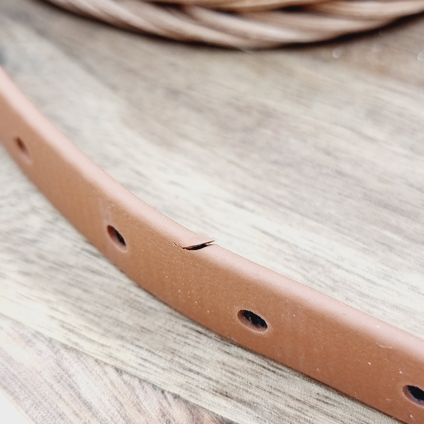 Tan (AB) Size XS (*slight imperfection) - Biothane Dog Collar