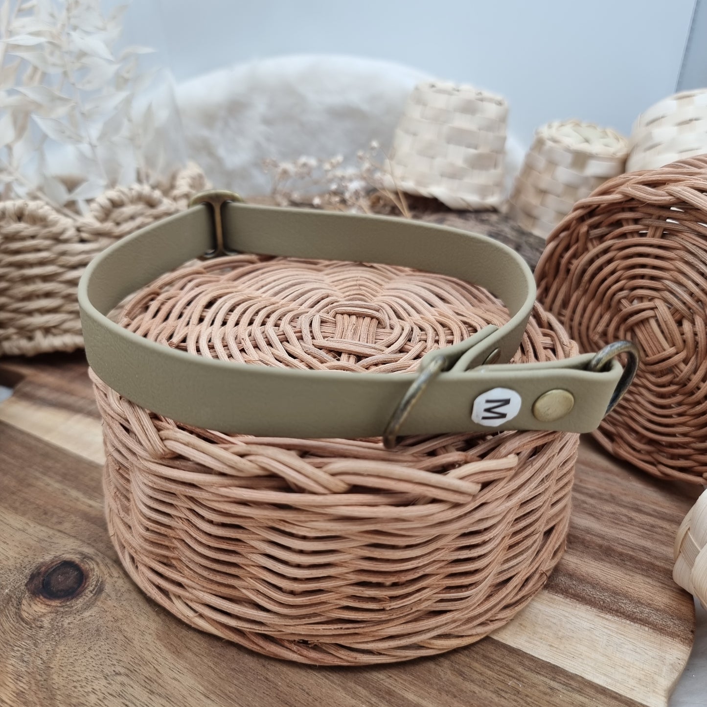 Clay - Size Medium - Biothane Dog Slip Collar