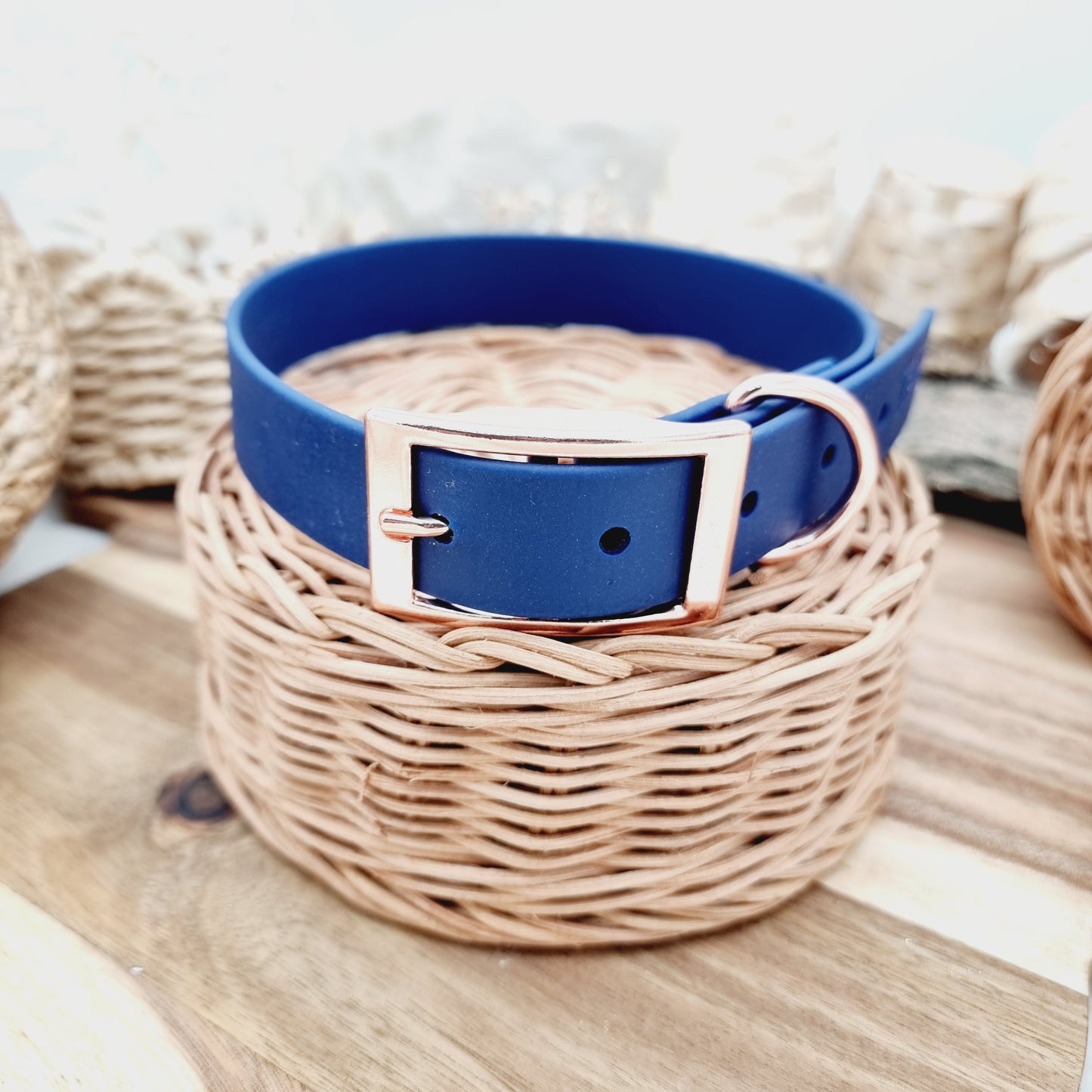 Navy (RG) - Size L Biothane Dog Collar