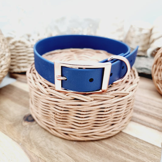 Navy (RG) - Size L Biothane Dog Collar