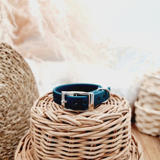 Dark Green (SI)- Size XXS (12mm) - Mini Biothane Dog Collar