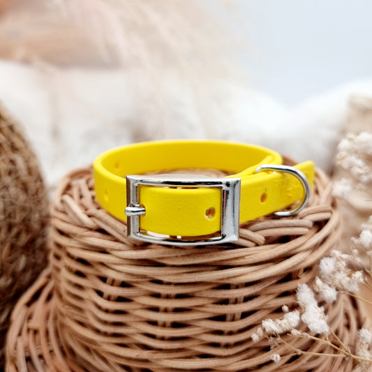 Yellow (SI)- Size XXS (12mm)* - Mini Biothane Dog Collar