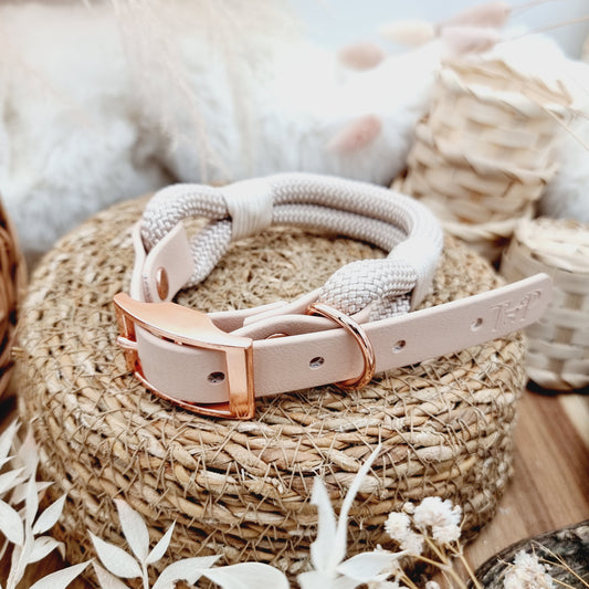 Powder Pearl - Rope Biothane Dog Collar