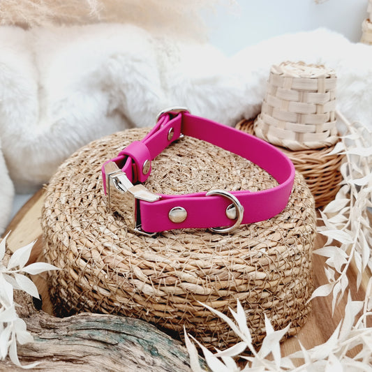 Magenta (SI) - Biothane Fast Release Buckle Dog Collar