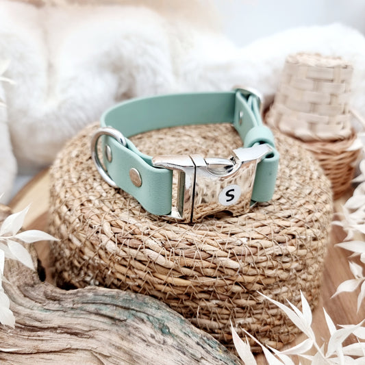 Sage - Wide Fit - Quick Release Biothane Dog Collar