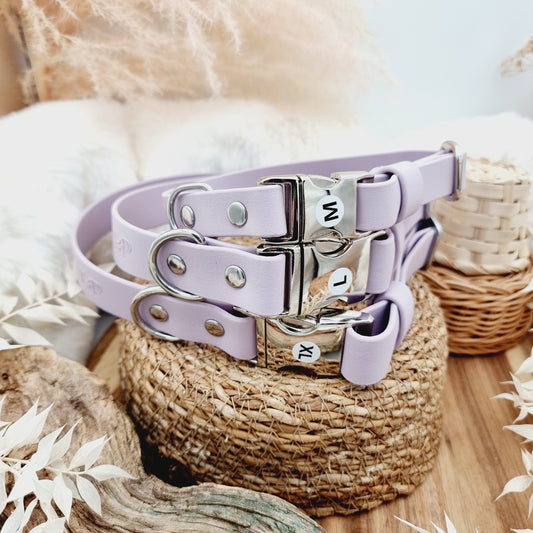 Lilac - Everlast Quick Release Biothane Dog Collar