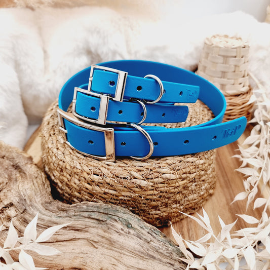 Lagune (Silver HW) - Biothane Dog Collar