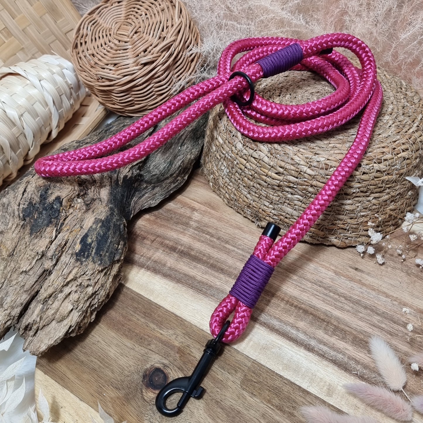 Pink/Purple BL (150cm length) Rope Dog Lead