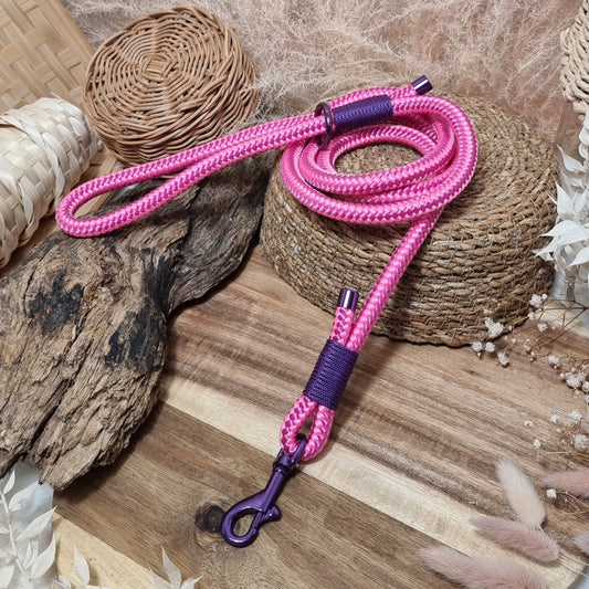 Pink & Purple (150cm length) Rope Dog Lead