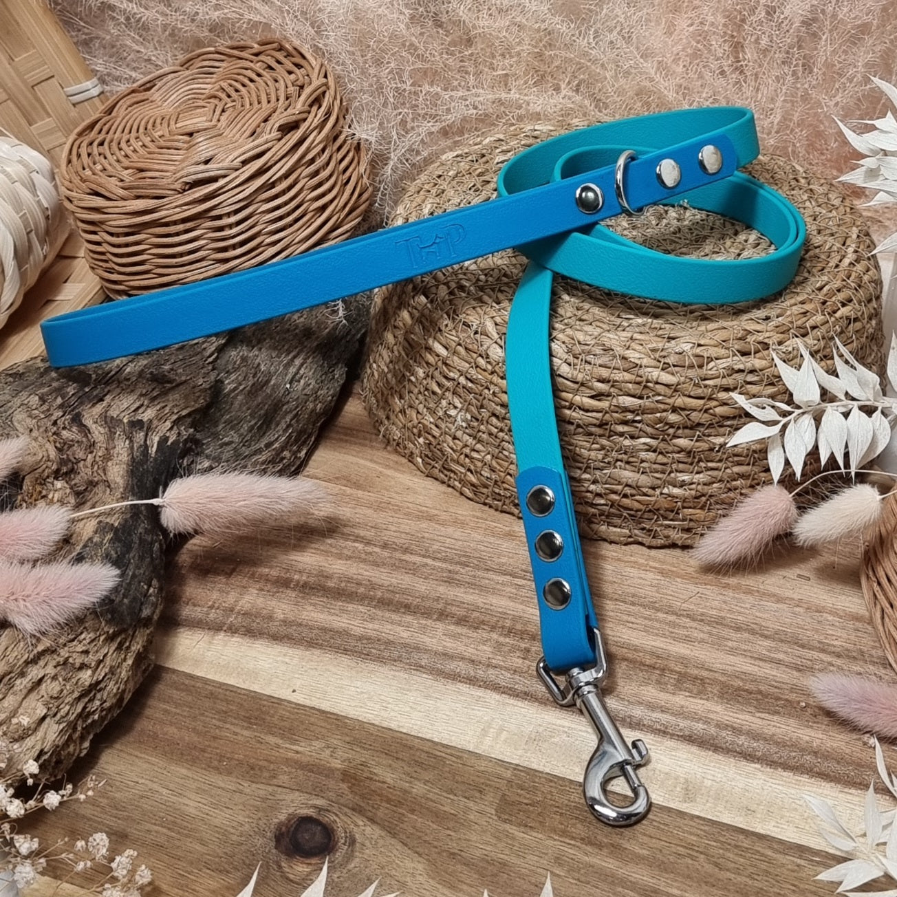 Teal & Lagune SI - (120cm length / Slim) Biothane Dog Lead
