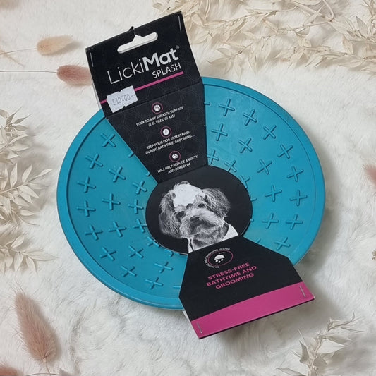 Lickimat Splash - Blue (perfect for Bathtime & Grooming)
