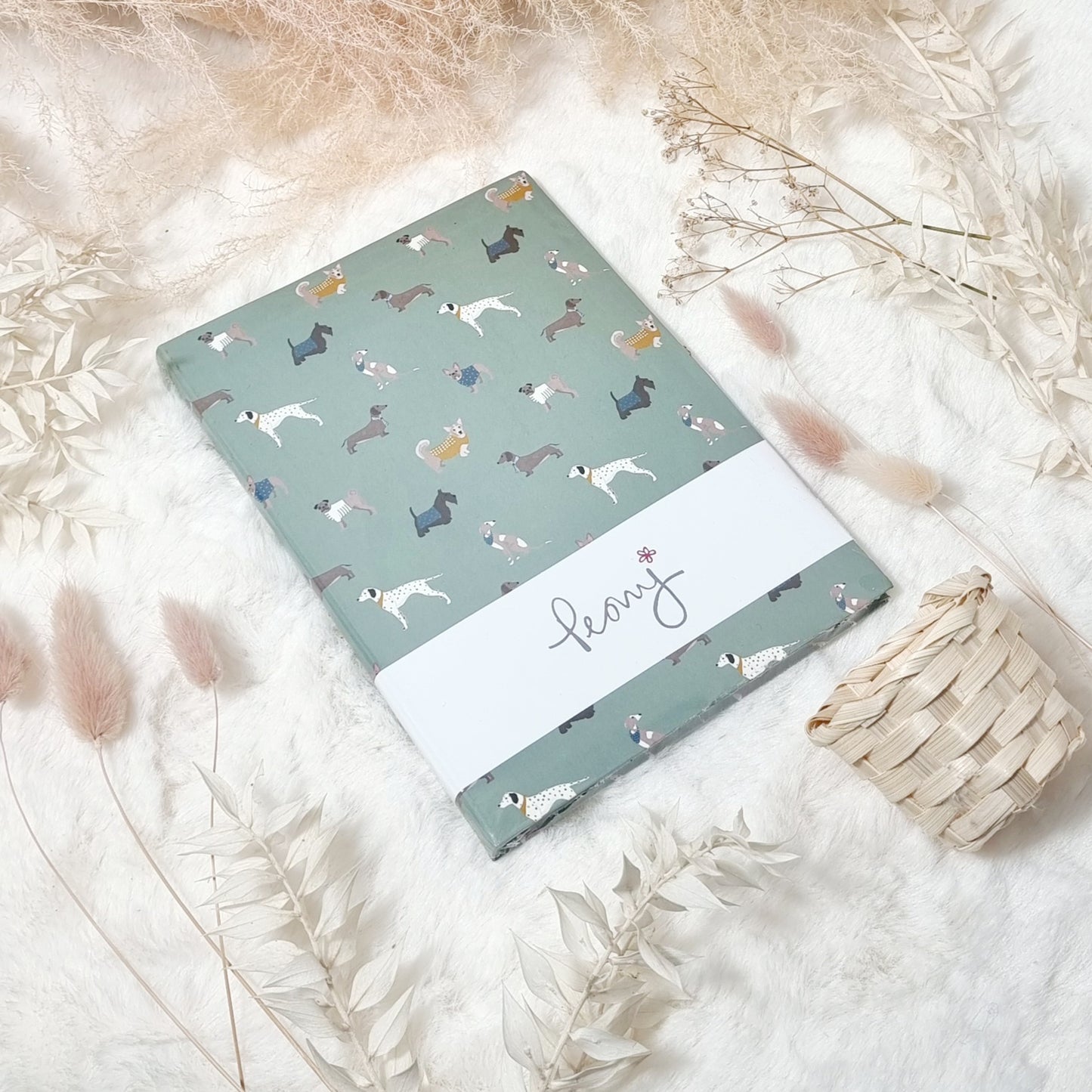 Peony A5 Note Book Multi Dog Design