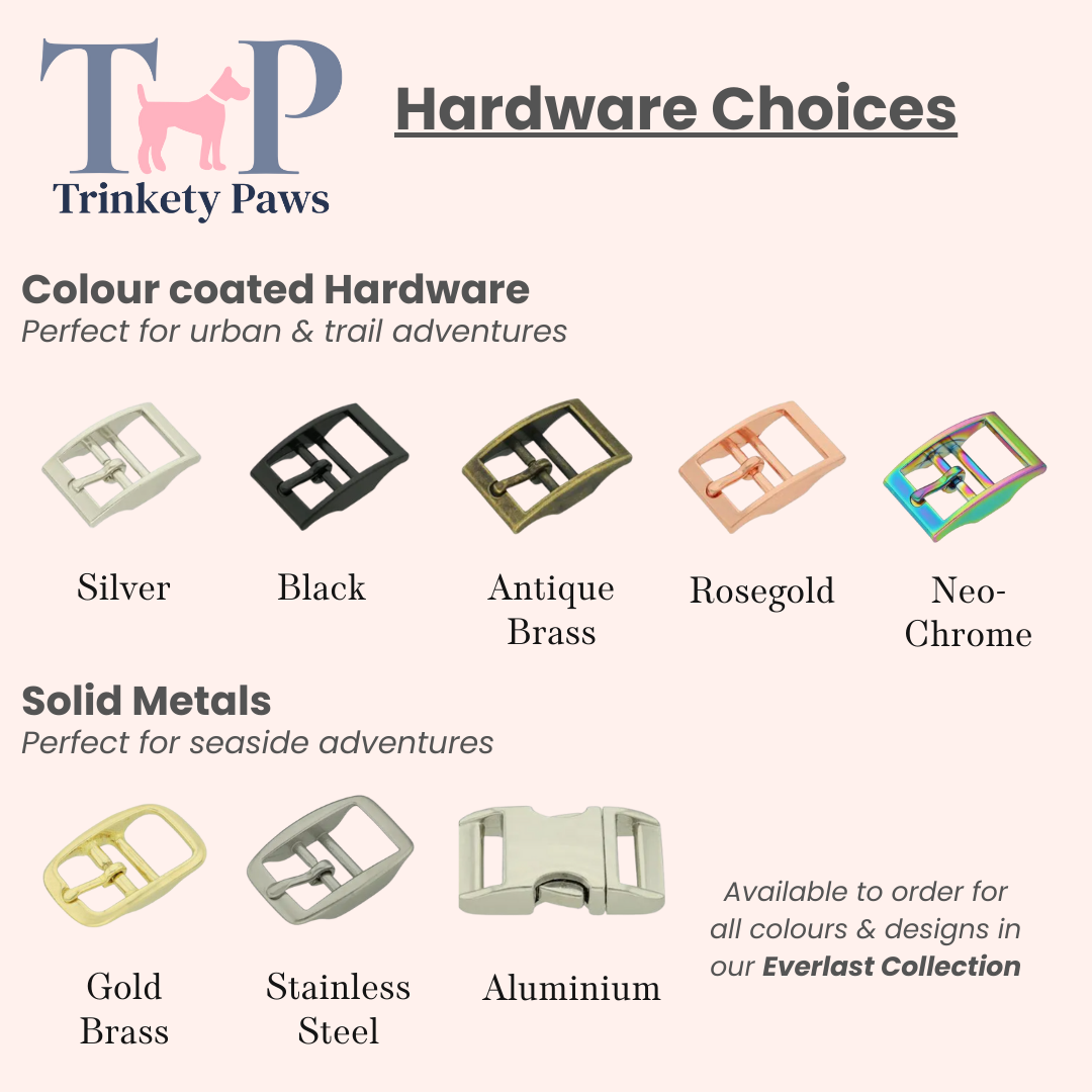 Waterproof BioThane© two-coloured Dog Collar - Design Your Own