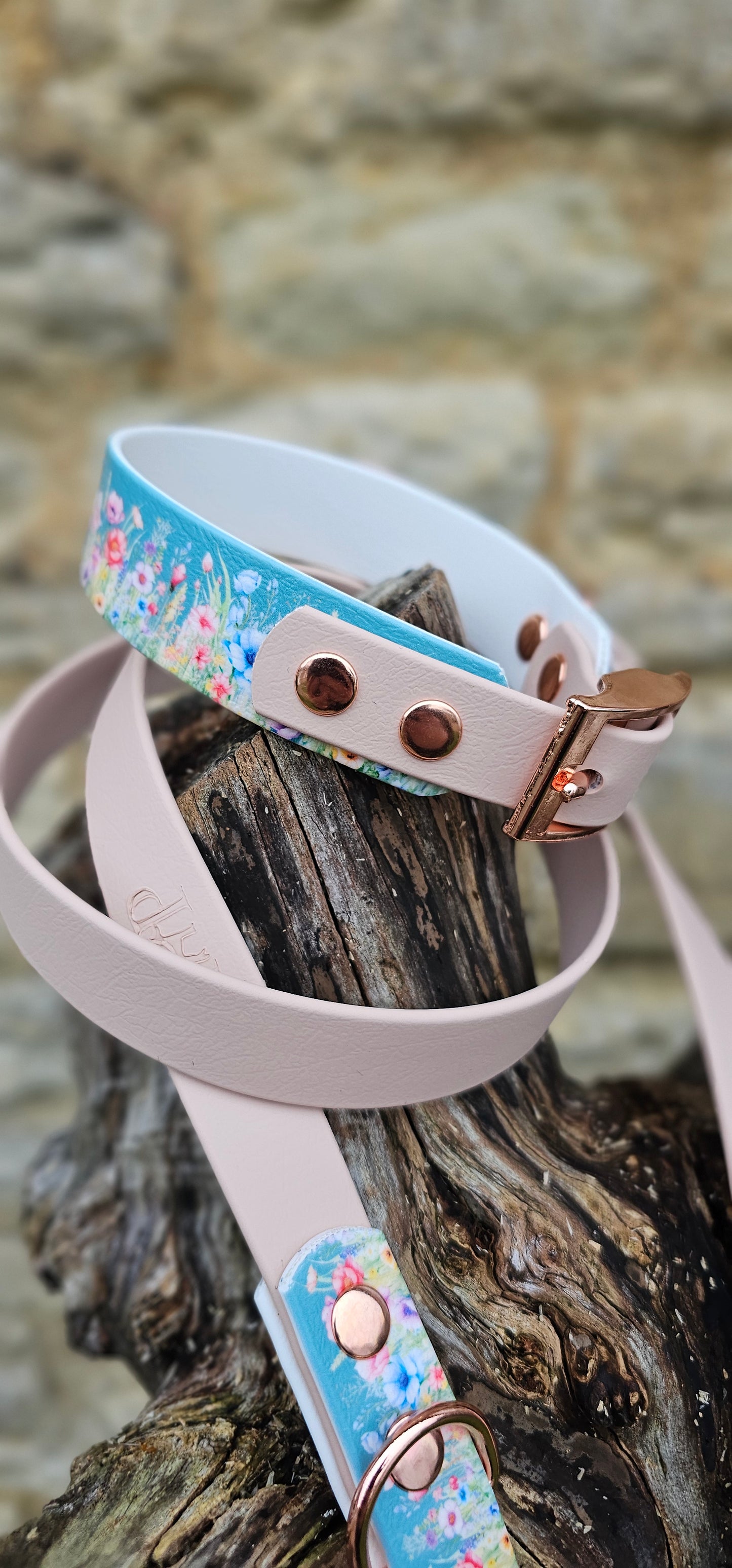 Cottage Garden - Printed Waterproof BioThane© Dog Collar