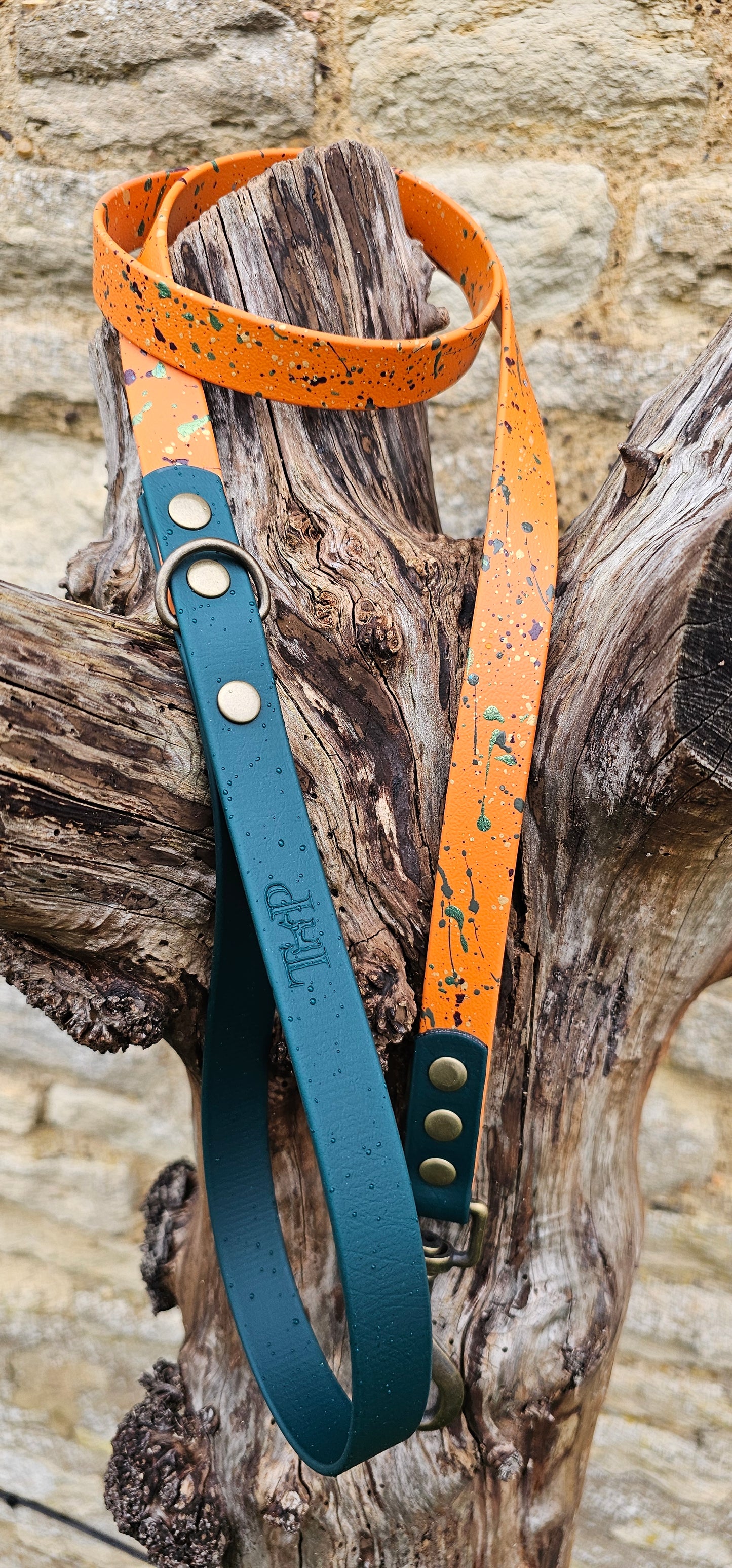 Forest Flame - Waterproof BioThane© Splatter Dog Lead