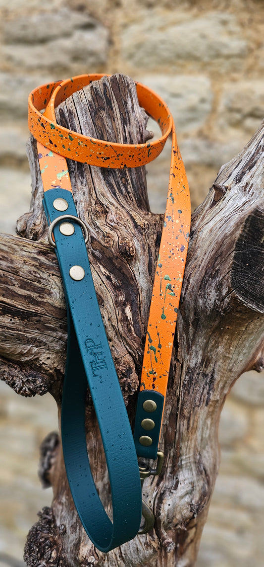 Forest Flame - Waterproof BioThane© Splatter Dog Lead