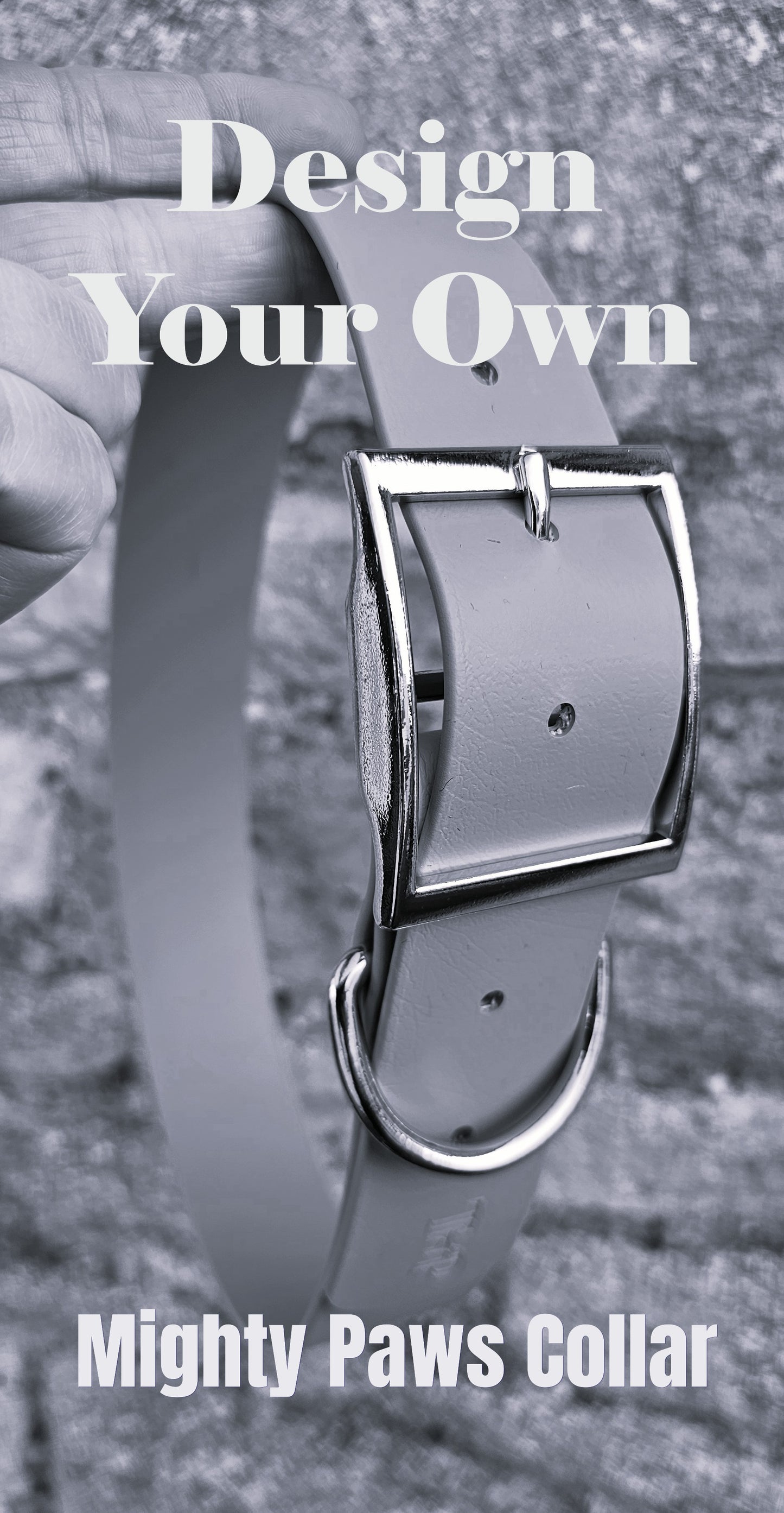 Mighty Paws Waterproof BioThane© Dog Collar - Design Your Own
