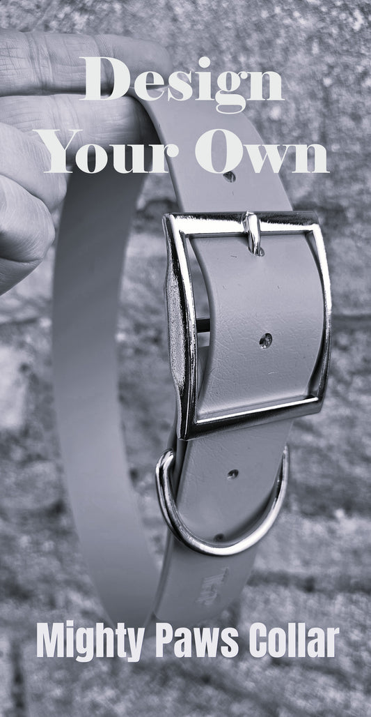 Mighty Paws Waterproof BioThane© Dog Collar - Design Your Own