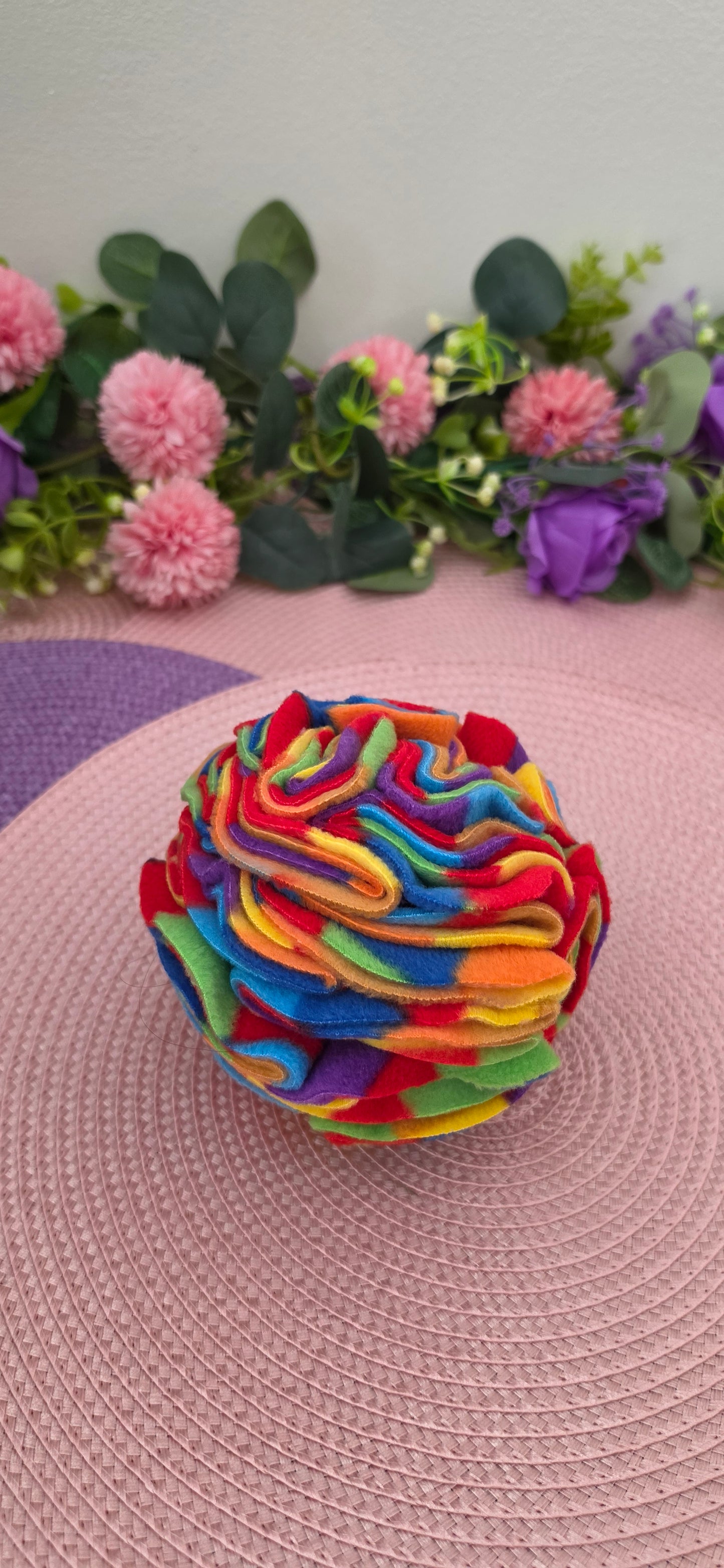 Rainbow - Handmade Snuffle Ball & Enrichment Toy