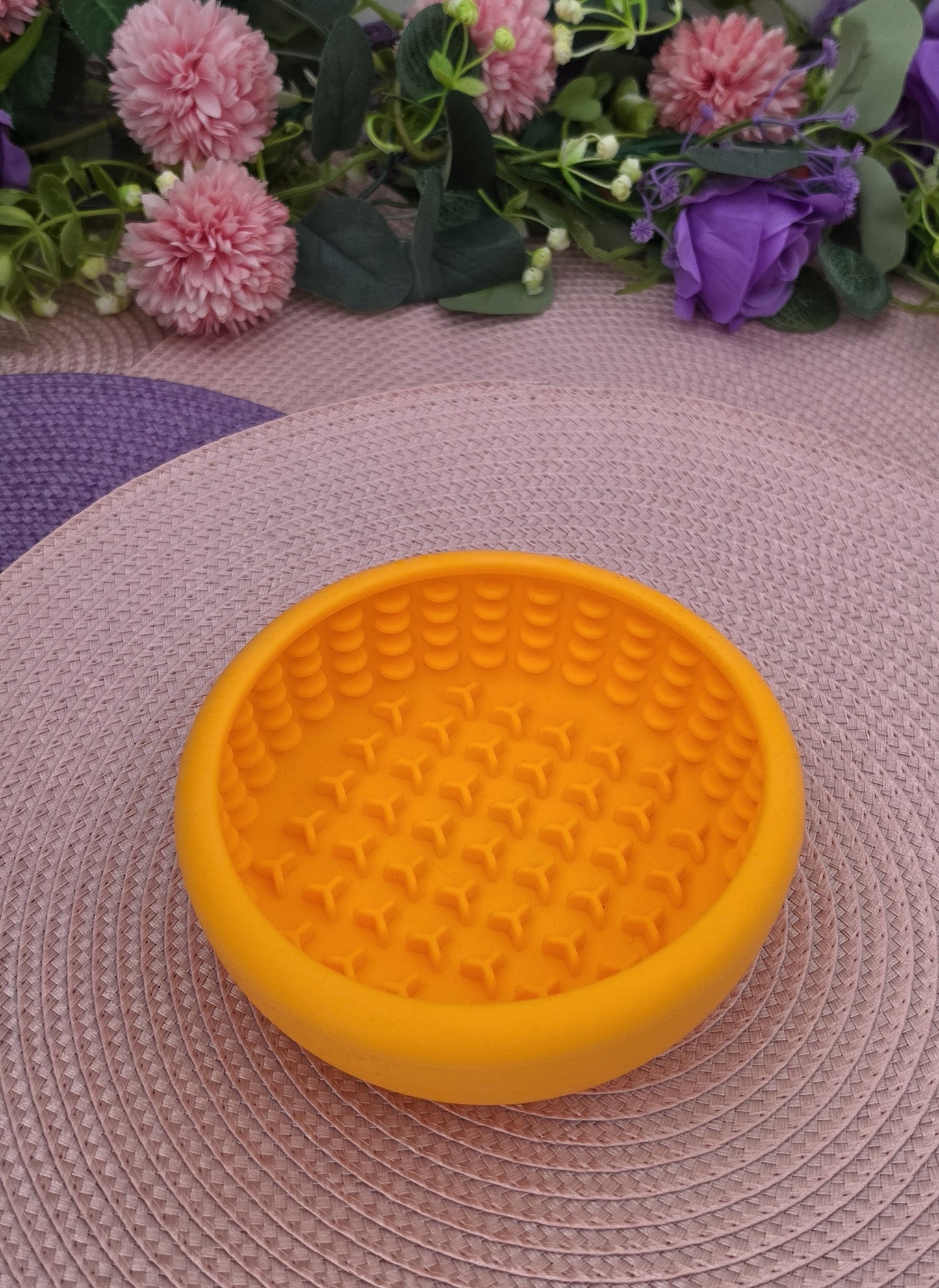 Enrichment Bowl Feeder - Orange