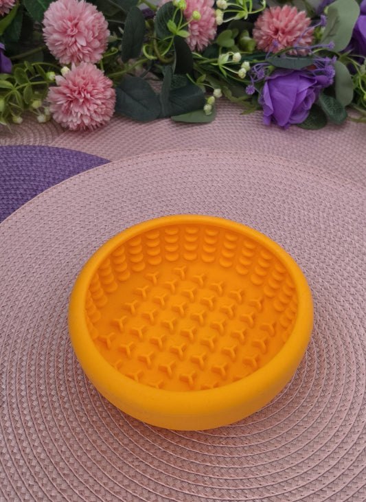 Enrichment Bowl Feeder - Orange