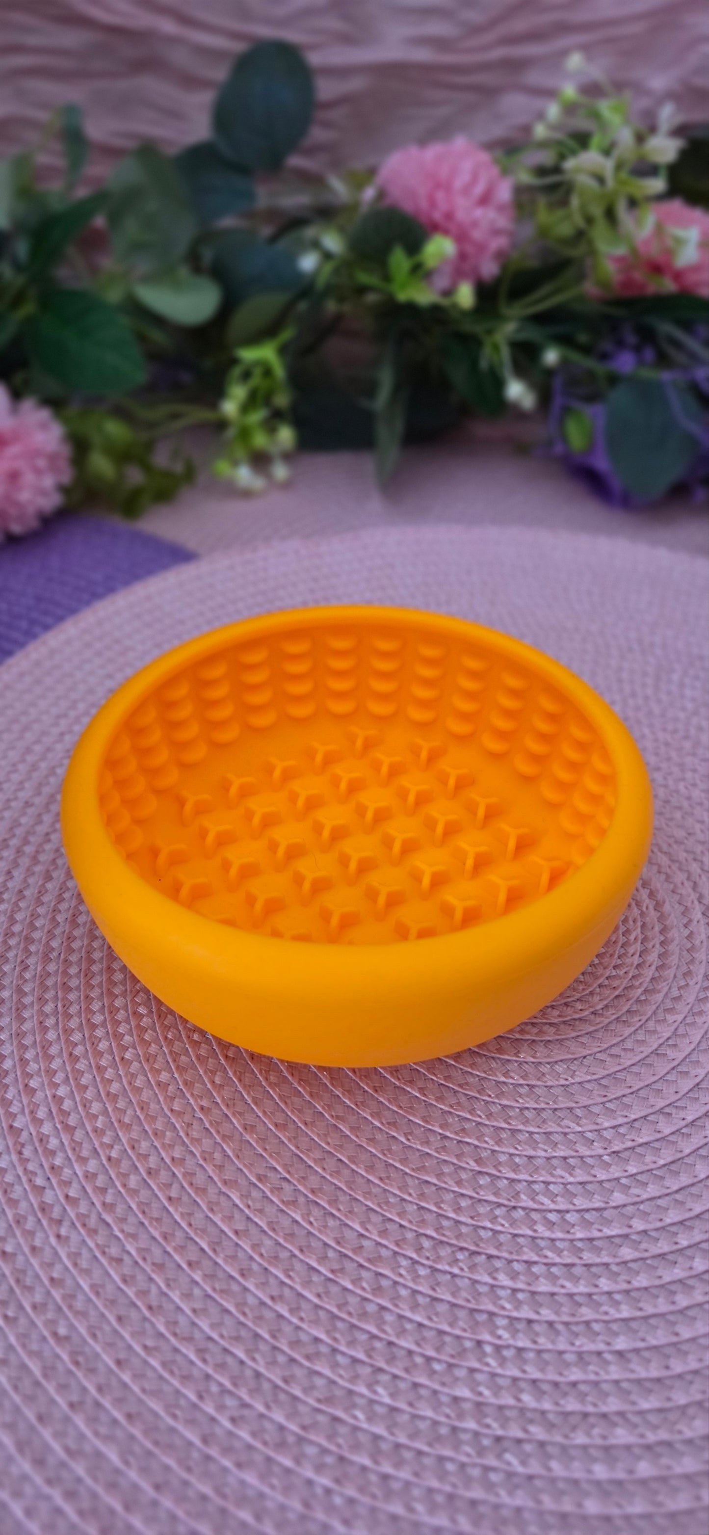 Enrichment Bowl Feeder - Orange